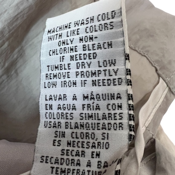 Thread & Supply 1/2‎ Zip Nylon Hooded Pullover Jacket Size S Gray Two Tone - Picture 5 of 11